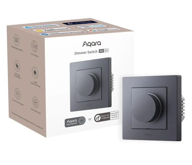 Aqara Aqara Dimmer Switch H2 EU Szary - 1486086 - zdjęcie